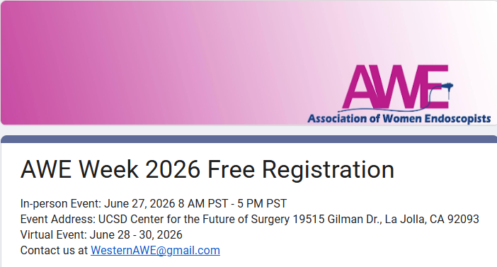 AWE Week 2026: Endoscopy Around the World Banner