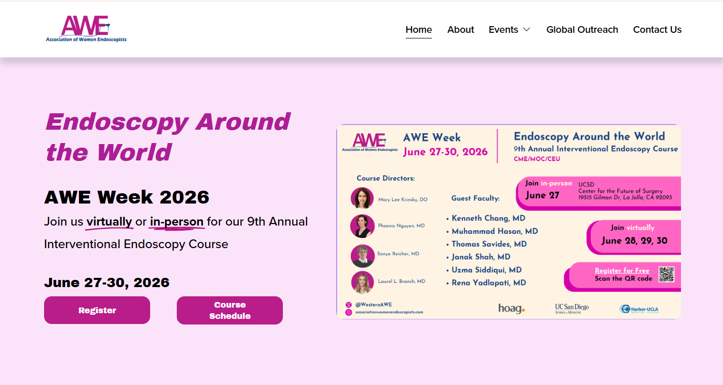 AWE Week 2026: Endoscopy Around the World Banner
